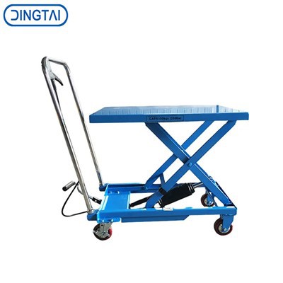 جدول رفع مقص يدوي